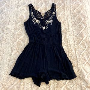 Navy blue romper